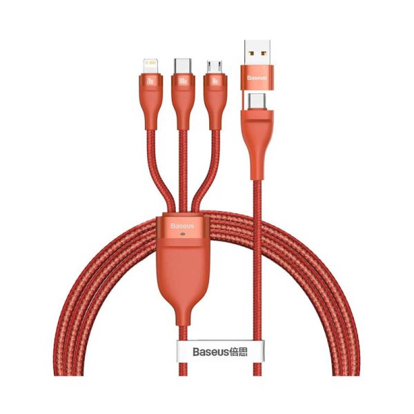 Baseus CA2T3-06/07/G1 Flash Series USB Type-A/C to Micro USB/USB Type-C/Lightning Data Cable 1.2M